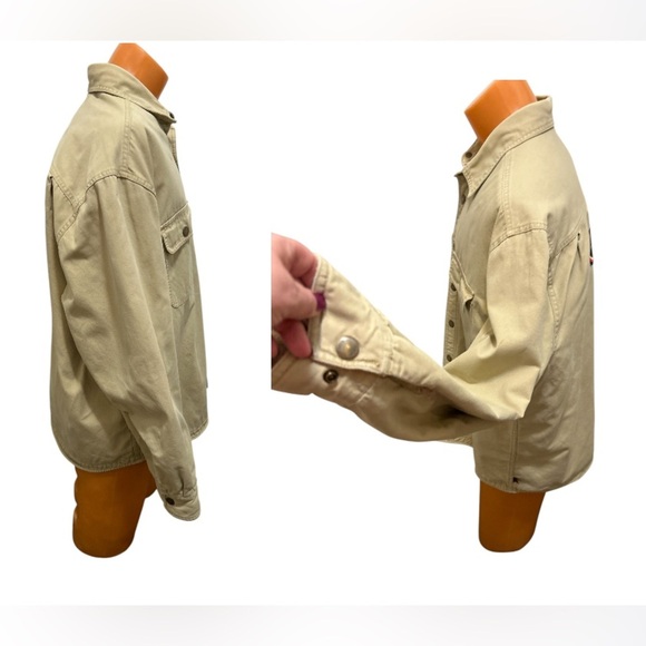Woolrich X Harley-Davidson Tan Snap Up Lined Jacket Size XL Cotton 2 Marks
*READ - Picture 3 of 12